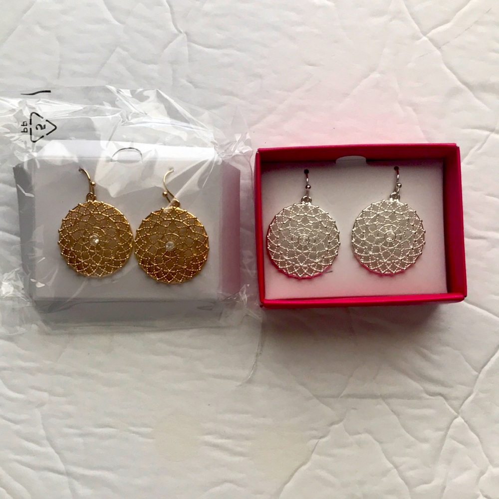 Filigree Medallion Earring.